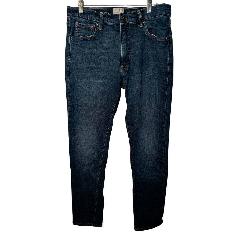 Mutual Weave The Slim Mens Medium Wash Blue Denim Slim Fit Jeans 34x34